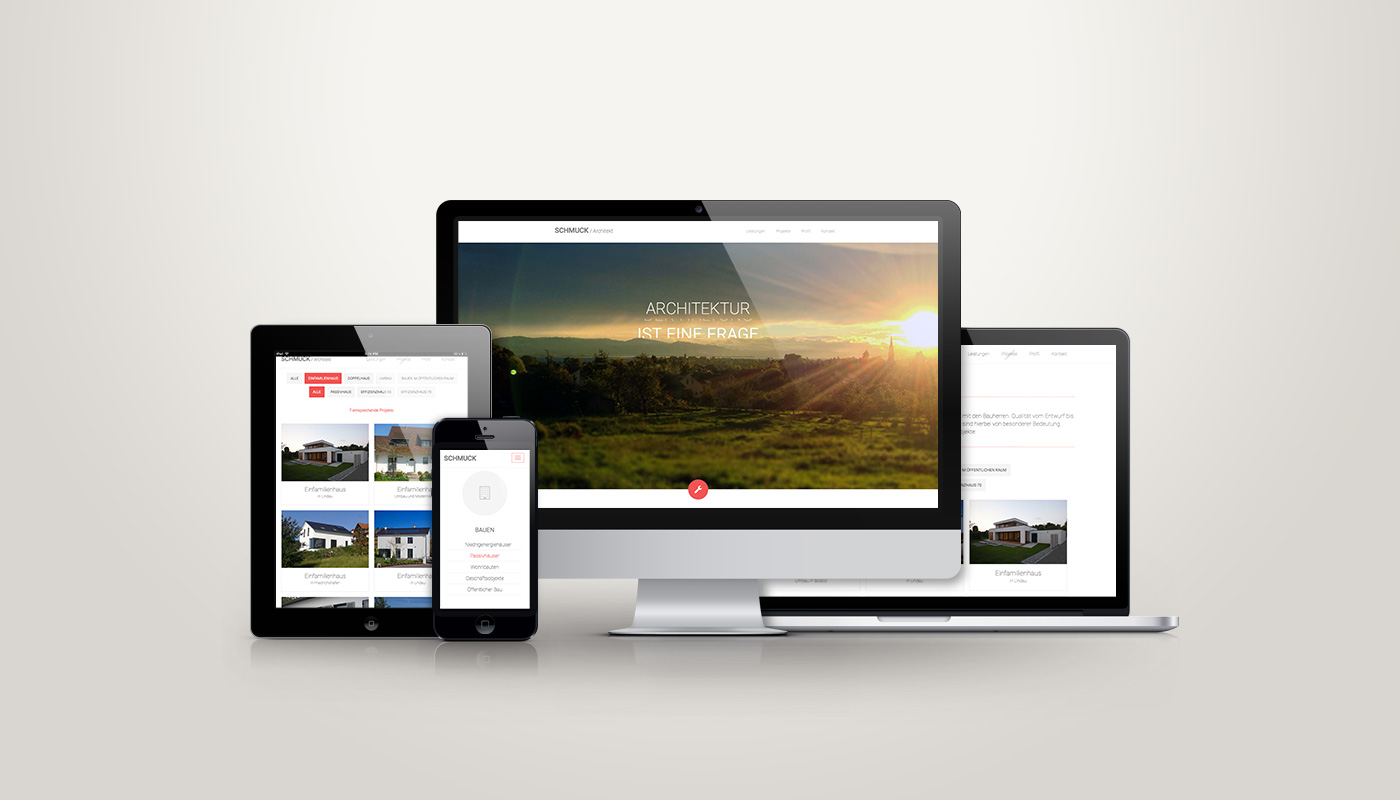 Responsive Website Architekt Schmuck